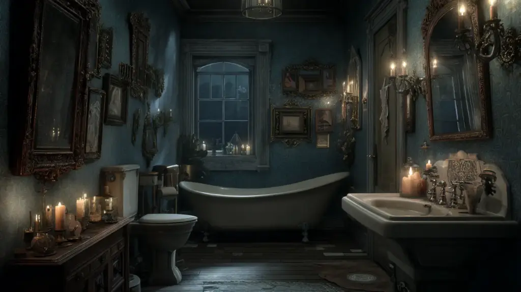 1. Moody Hues & Enchanting Wallpaper