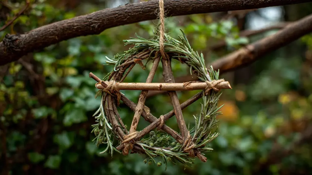 Twig Pentacles for Protection