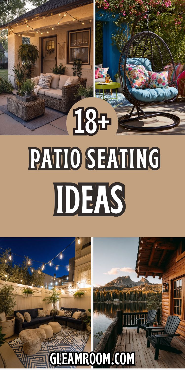 18+ Patio Seating Ideas to Elevate Your Outdoor Space