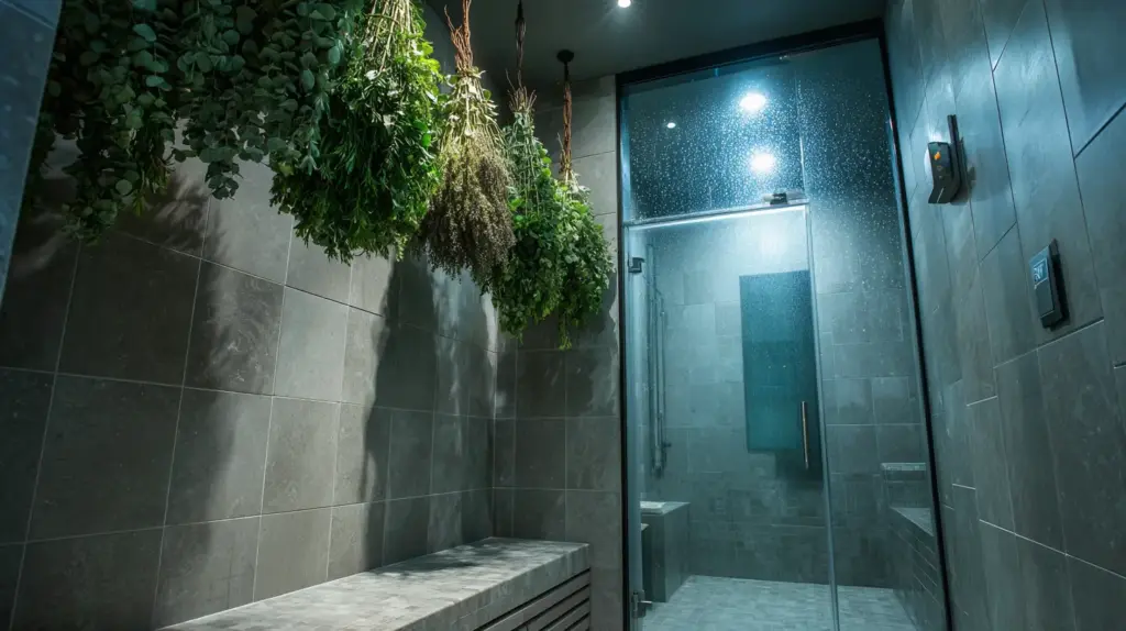 2. Hang Eucalyptus or Herbs in the Shower