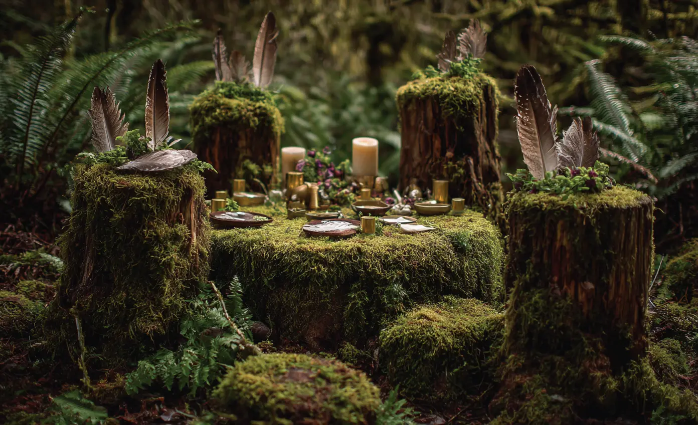 Leave Offerings to Forest Spirits