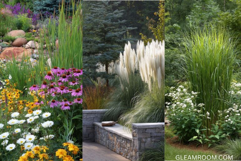 20 Garden Borders With Grasses That Add Movement to Borders