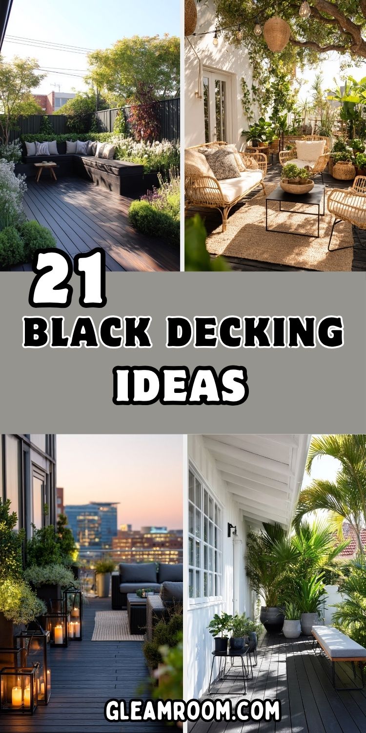 21 Black Decking Ideas to Transform Your Outdoor Oasis