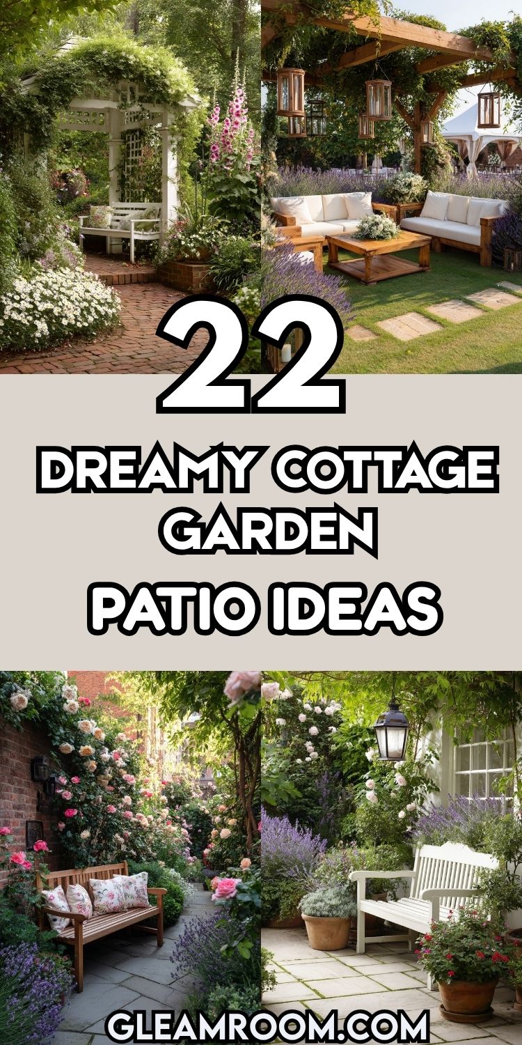 22 Dreamy Cottage Garden Patio Ideas for a Cozy Outdoor Escape