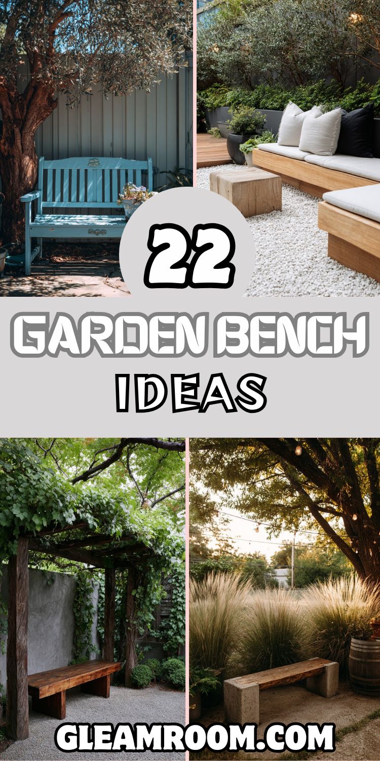 22 Garden Bench Ideas Combining Style and Comfort