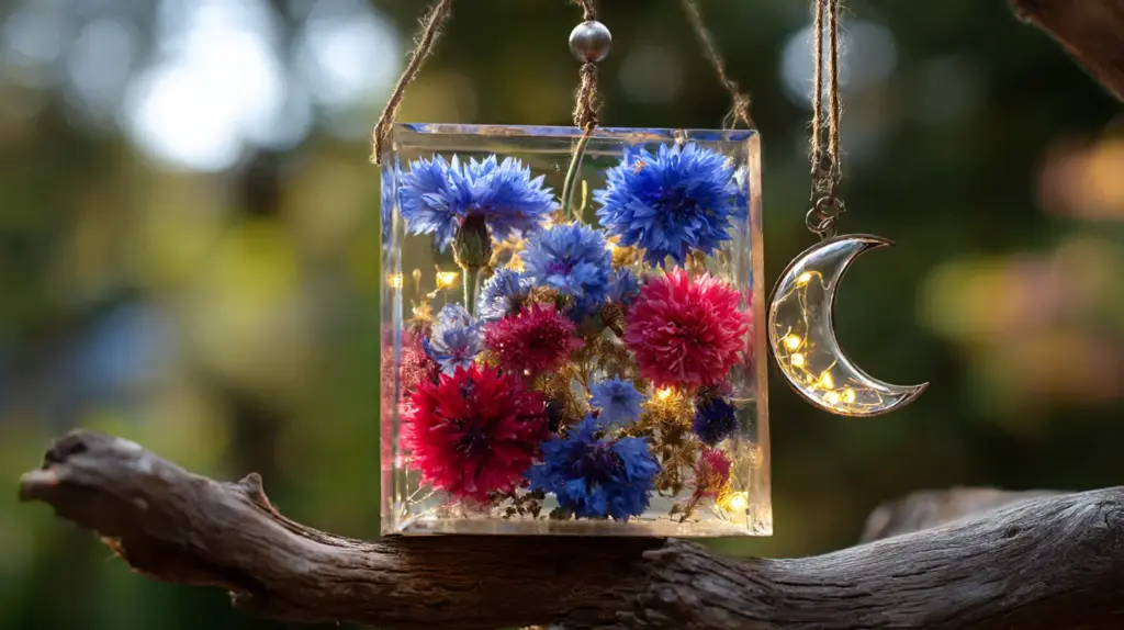 4. Botanical Spell Frame with Fairy Lights