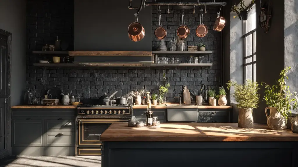 Natural Wood & Raw Stone Accents