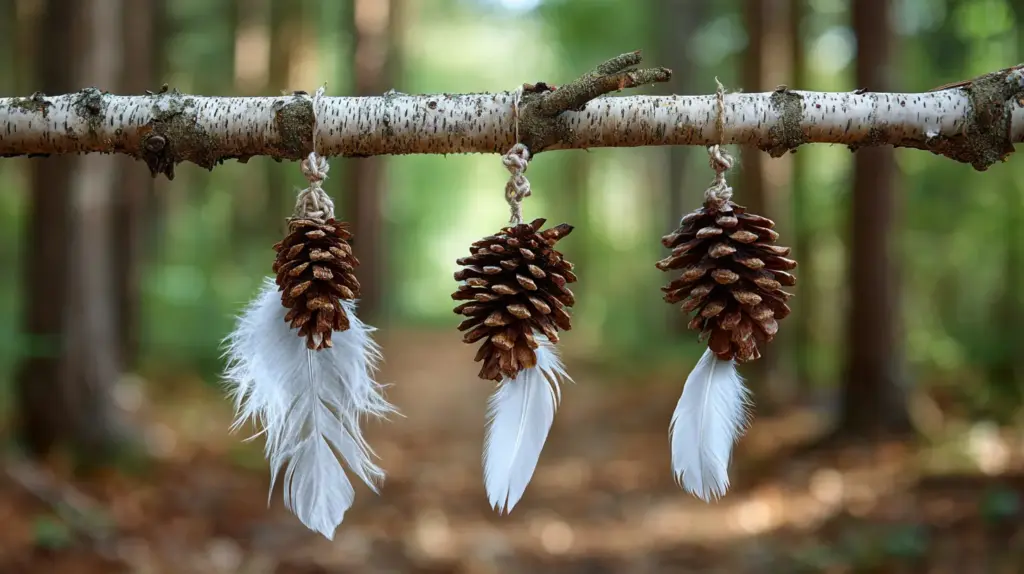 Hanging Charms Made from Natural Finds
