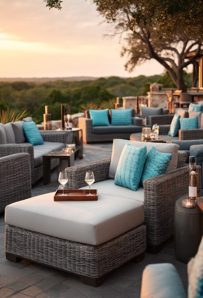 Lounge-Style Chaise with Scenic View