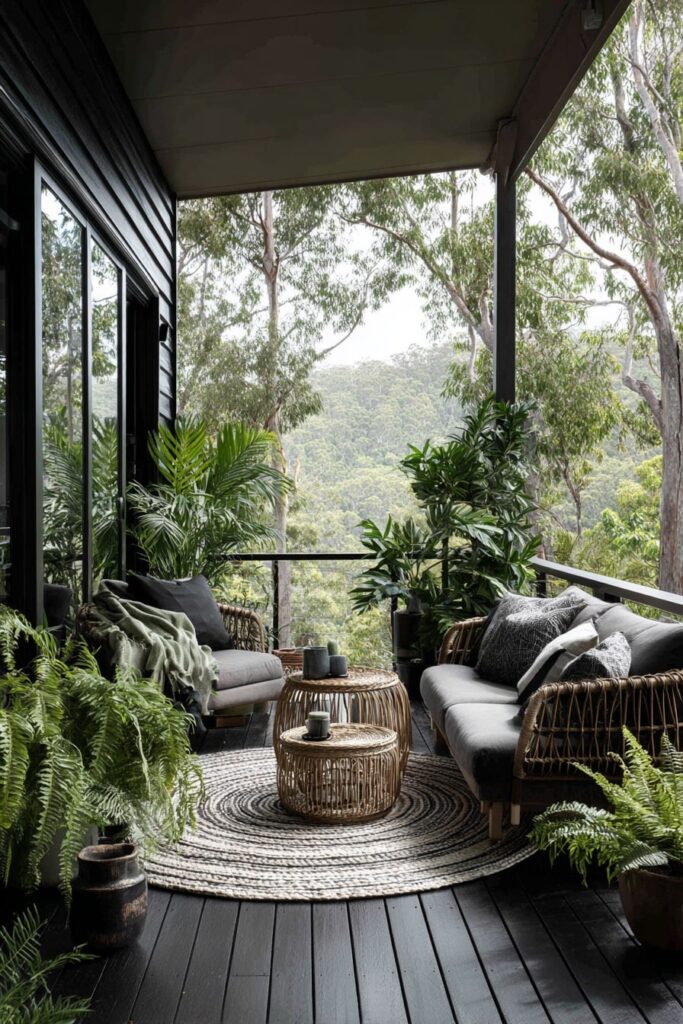 6. Rainforest Balcony with Black Decking