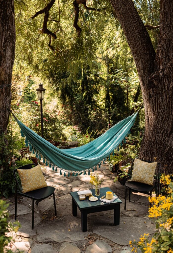 Hammock Lounge Under the Trees