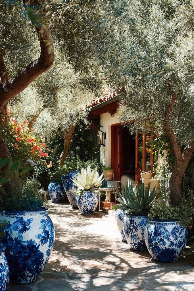 Mediterranean Flair in a Small Patio Corner