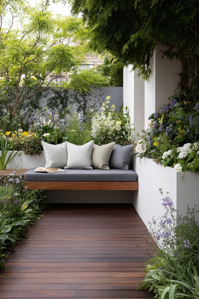 06. Contemporary Corner Deck with Built-In Bloom