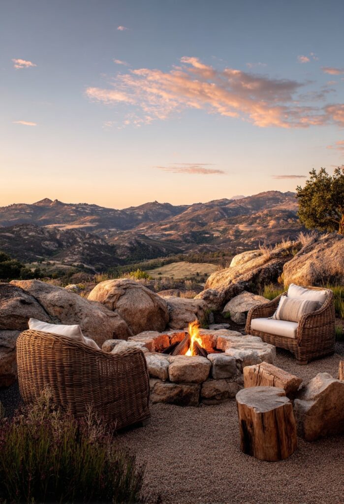 2. Mountainside Stone Fire Circle