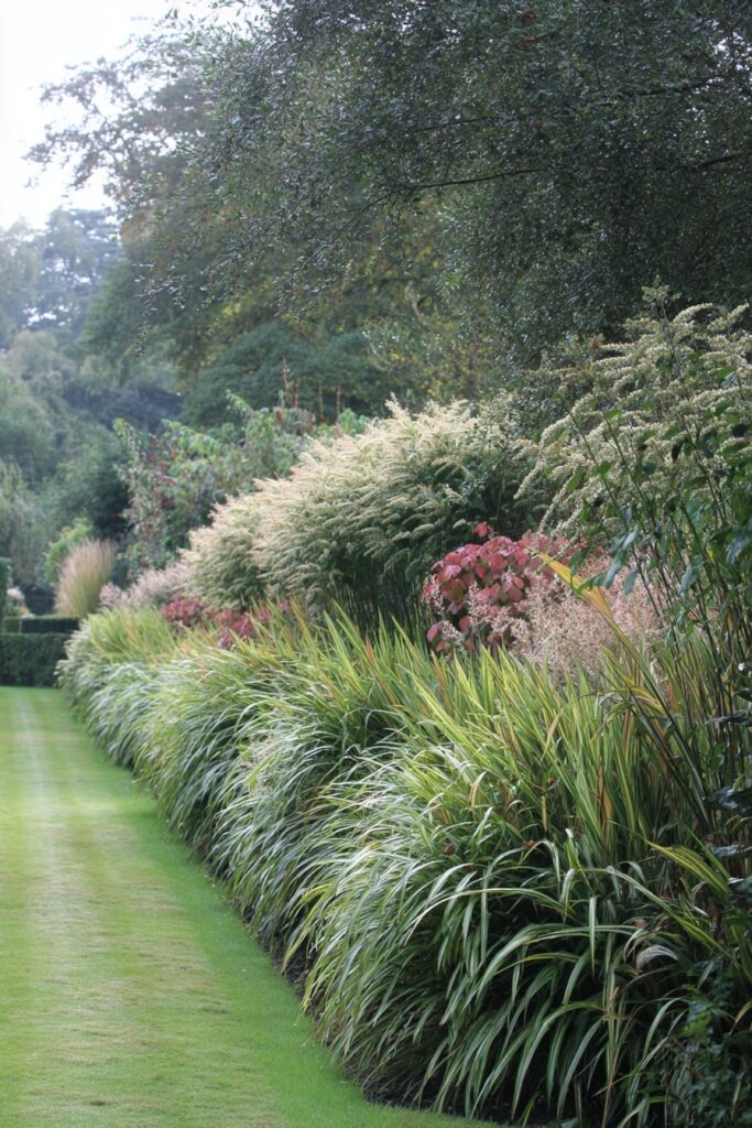 Layered Grass Border for Lush Lawns