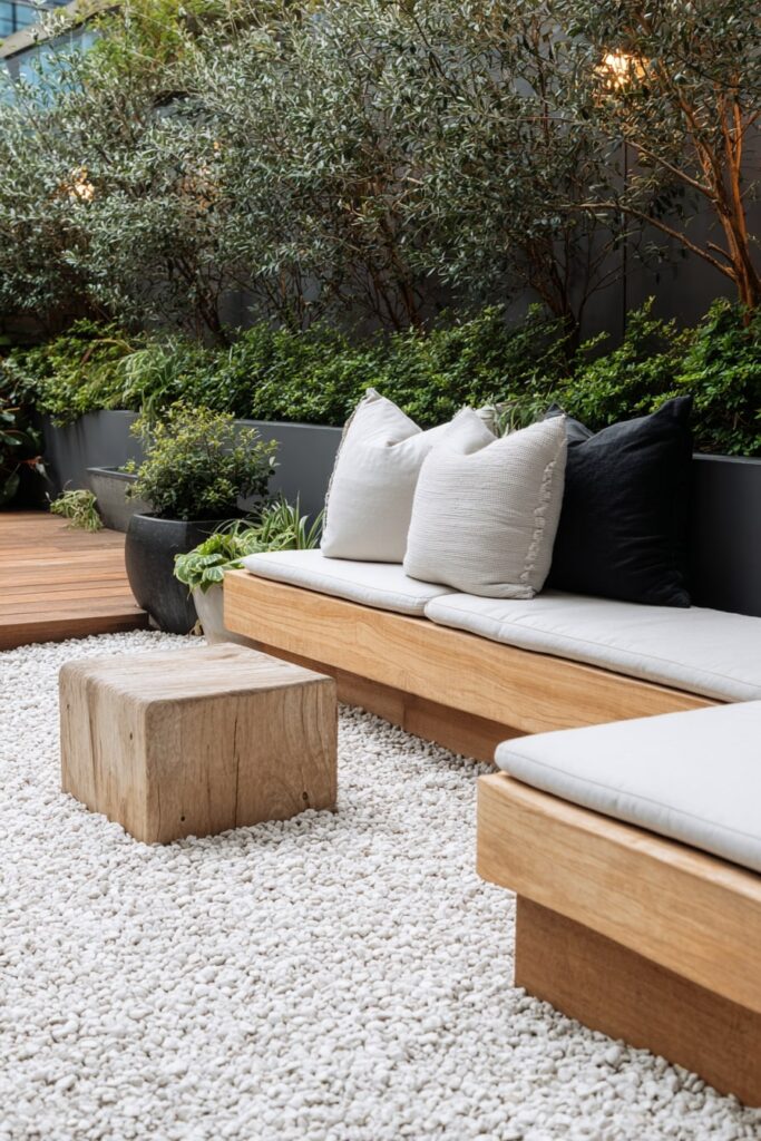 Modern Minimalist Garden Bench