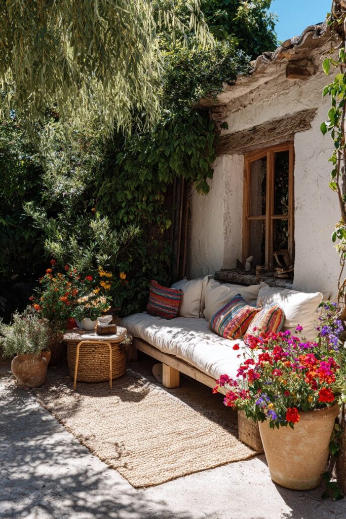 01. Boho Garden Corner Retreat