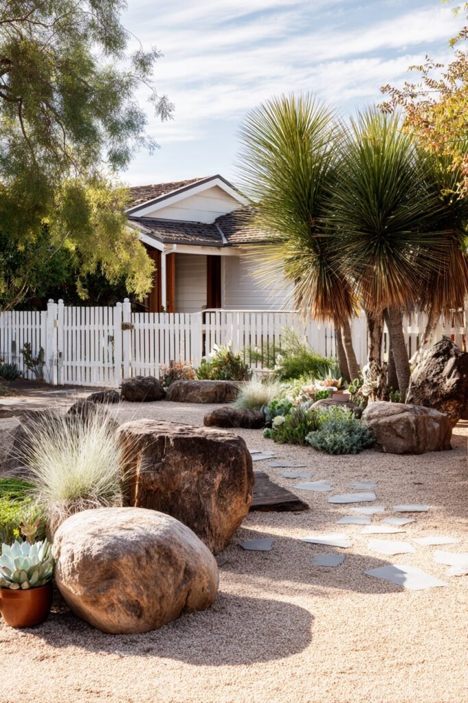 1. Desert Garden with Sculptural Boulders