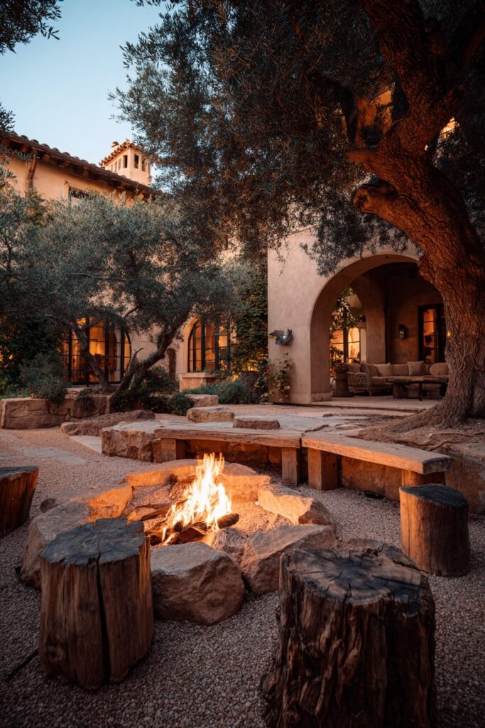 Rustic Fire Pit Getaway