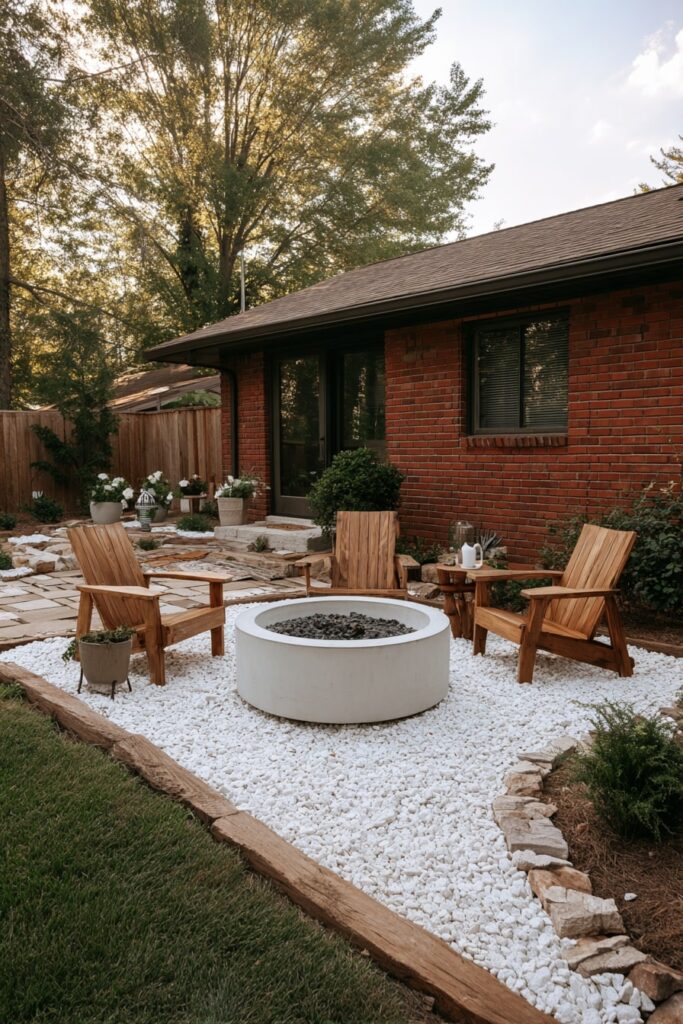 Modern And Cozy Fire Pit Area For Gatherings