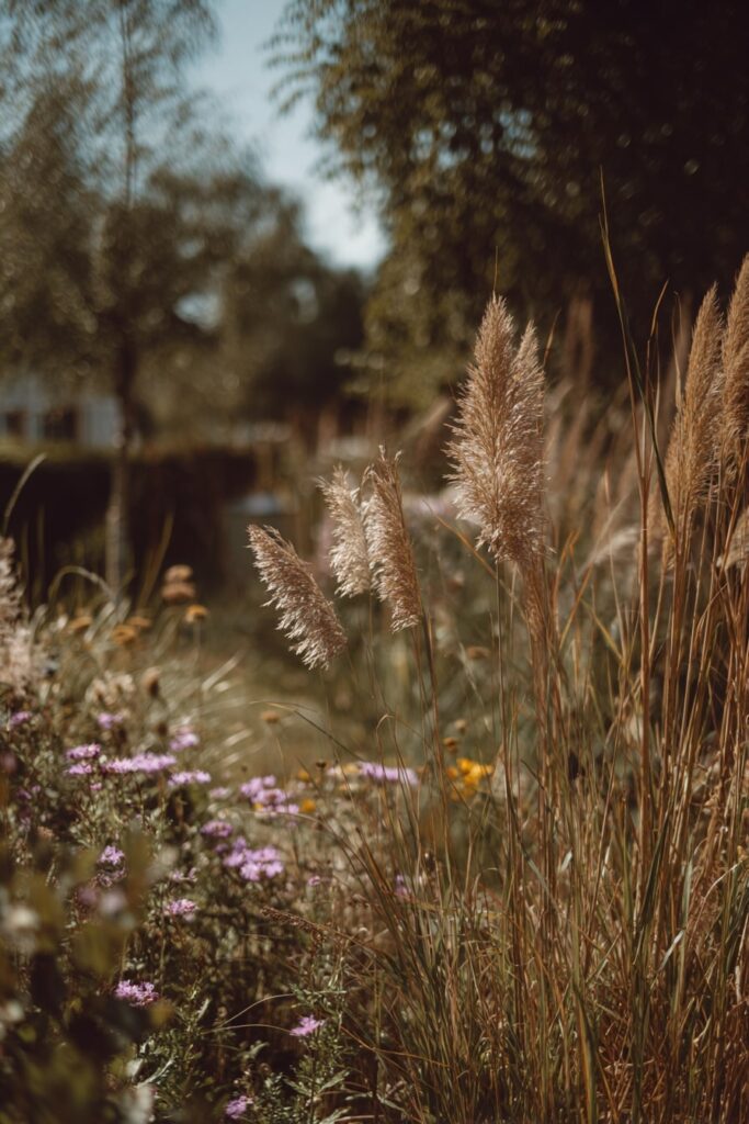 Meadow-Style Grass and Wildflower Border