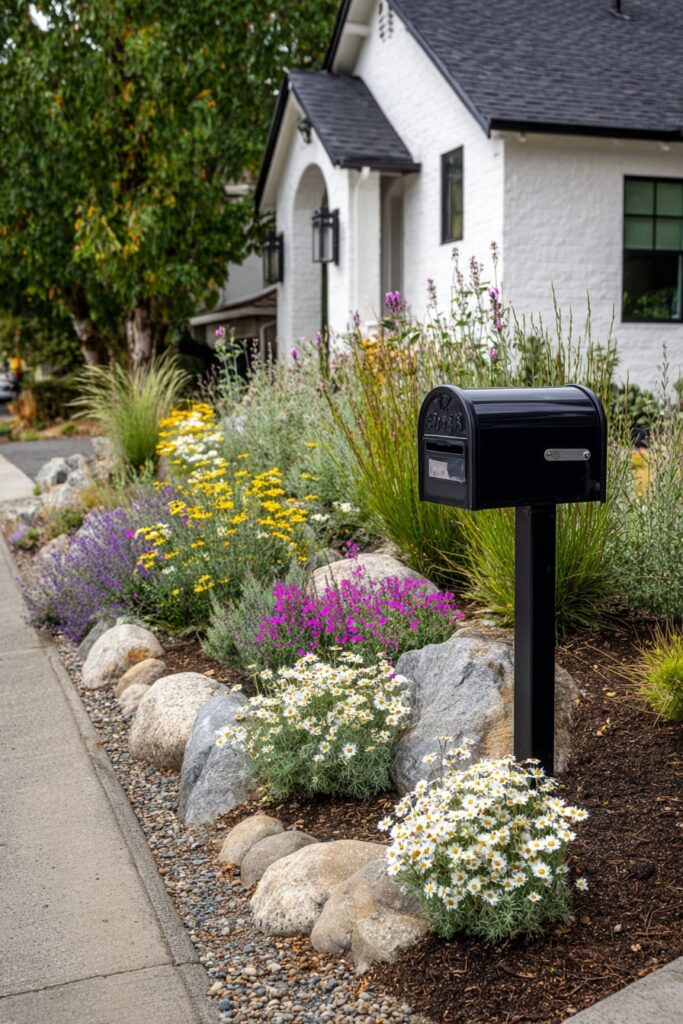 6. Cheerful Curbside Wildflower Strip