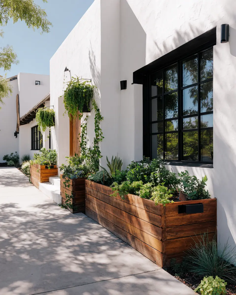 Wooden Planter Trellis for Modern Homes