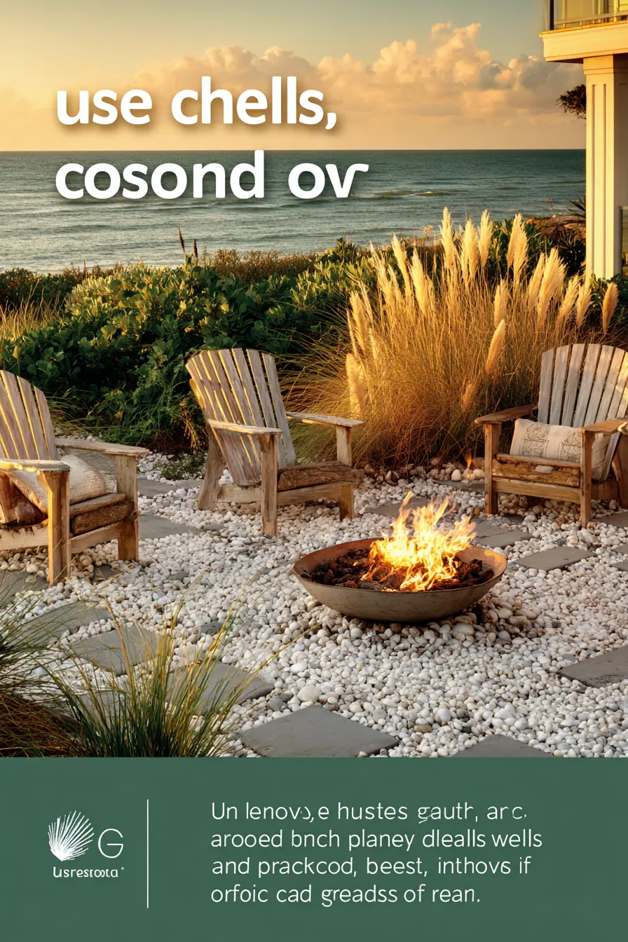 Coastal Fire Pit with Ocean View