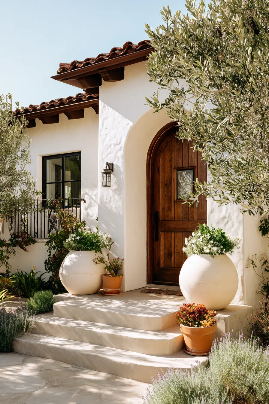 Mediterranean Style with Potted Accents
