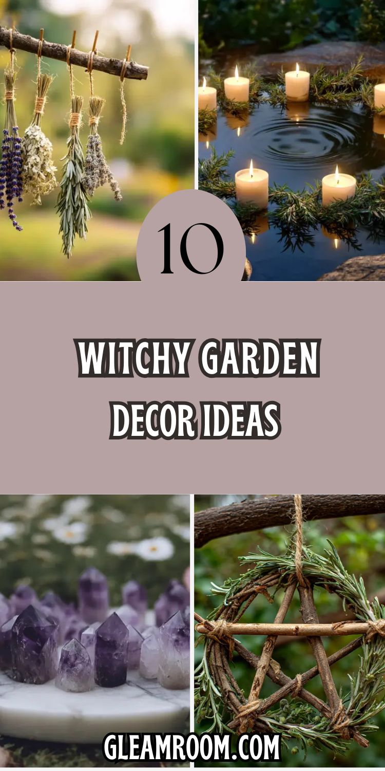 10 Witchy Garden Decor Ideas Using Natural Elements
