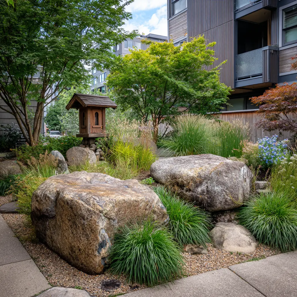 Zen Rock Garden with Natural Balance