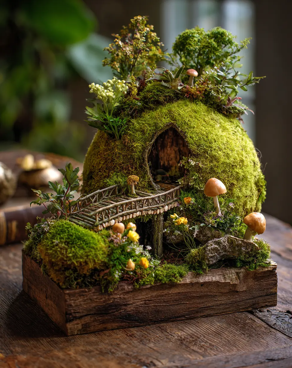 Mossy Hill Fairy Home