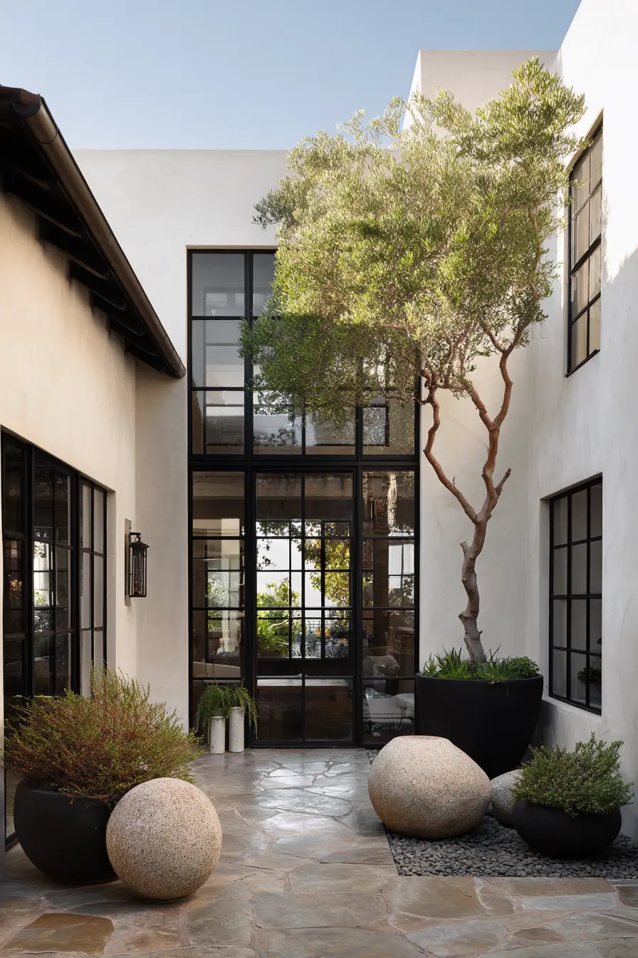 Minimal Courtyard with Modern Touches