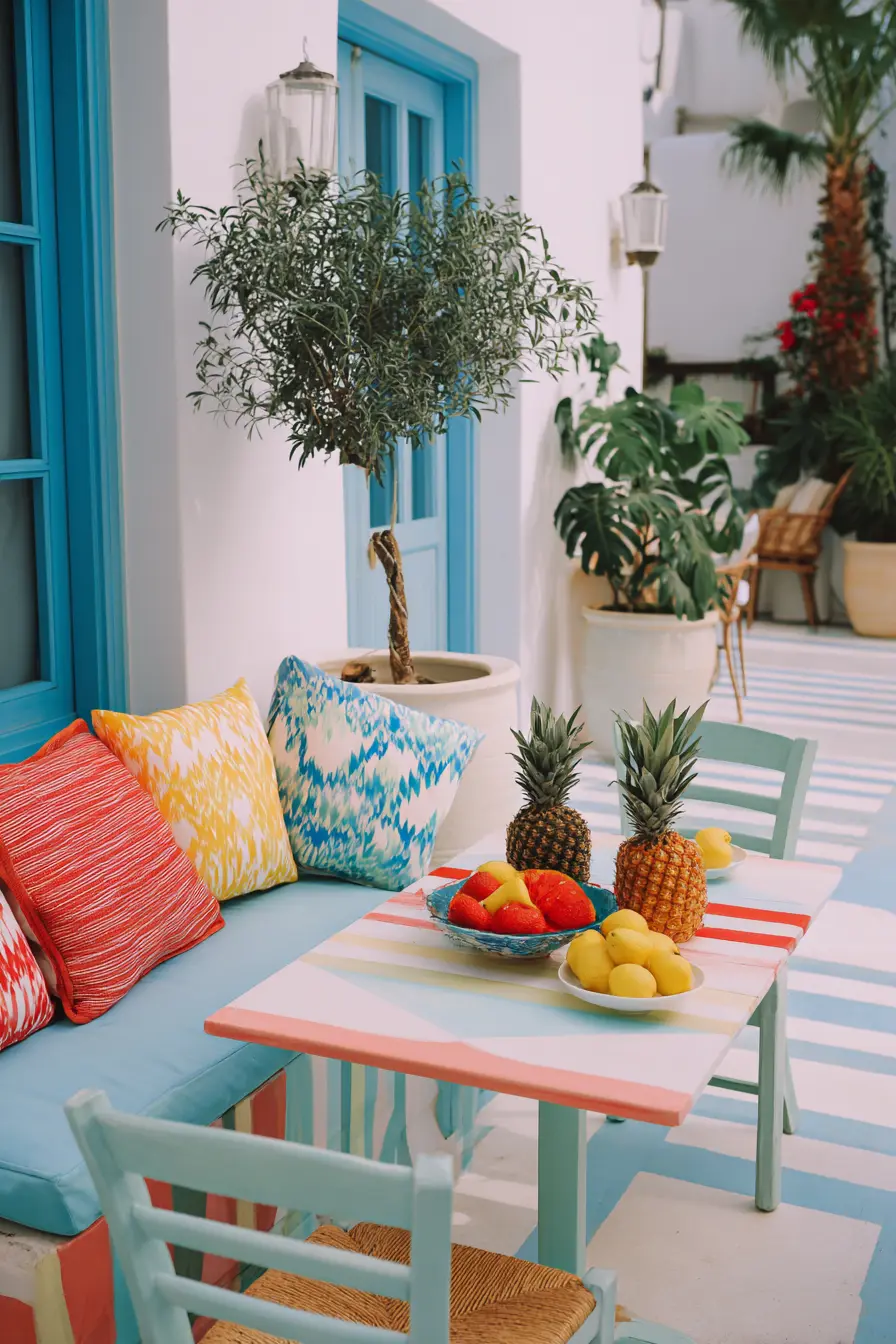 Bright Patio Corner with Tropical Vibes