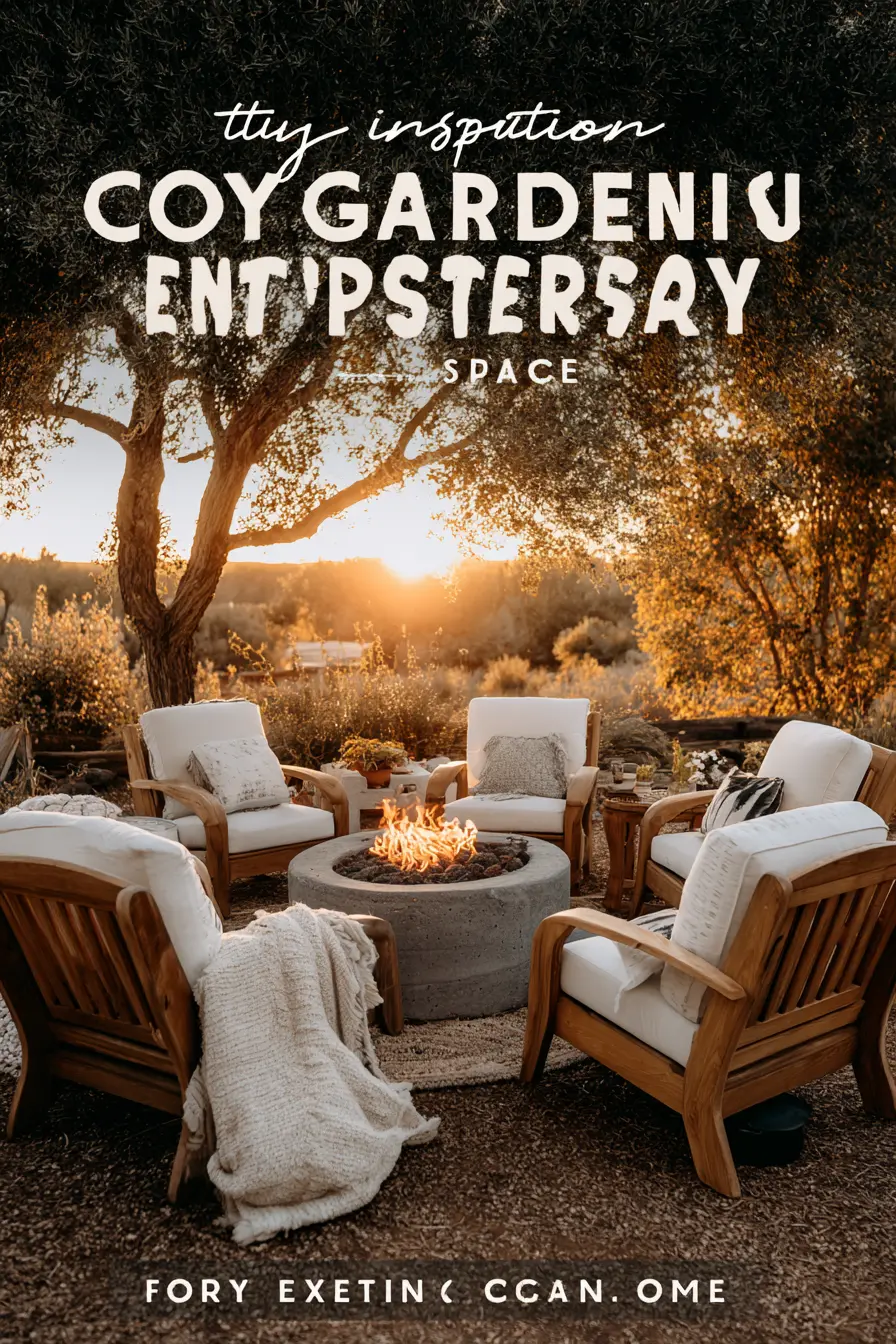 Fire Pit Seating Under the Trees