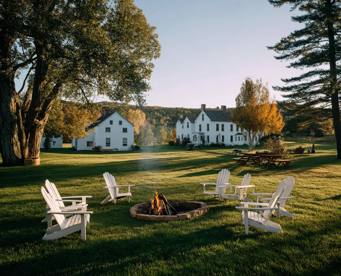 Classic Fire Pit on a Country Lawn