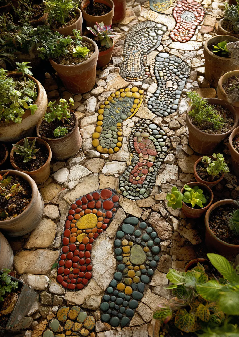Footprint Mosaic Stepping Stones