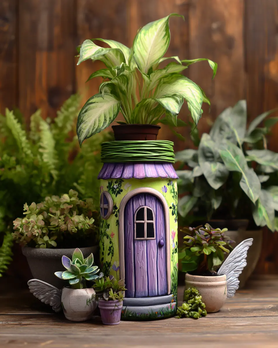 Tower Planter Fairy House