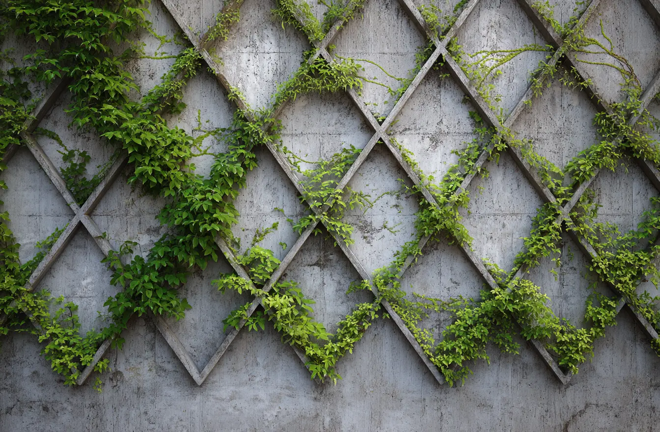 Diamond Pattern Wall Trellis