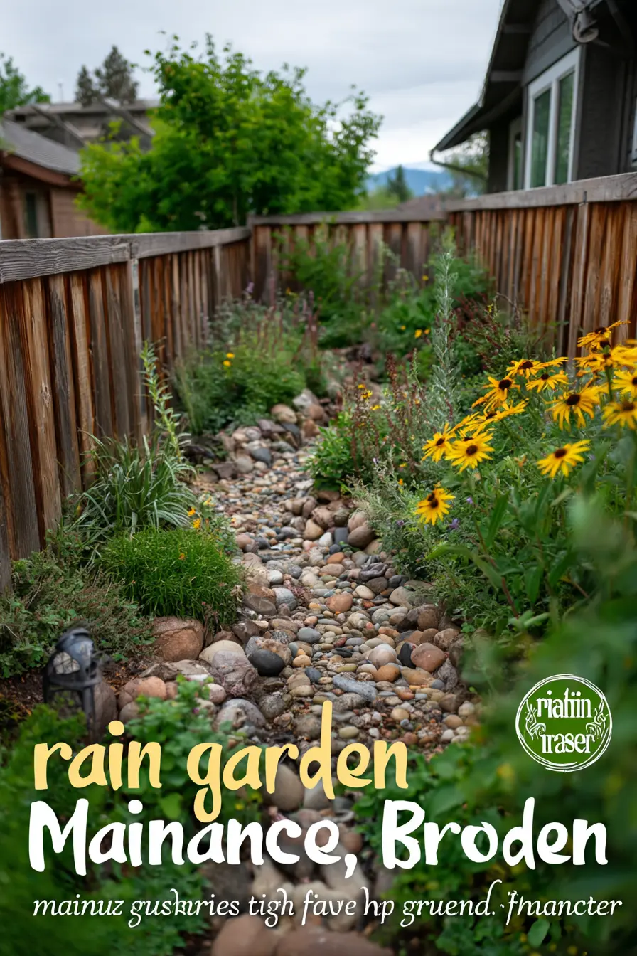 Rain Garden with Natural Stone Bed