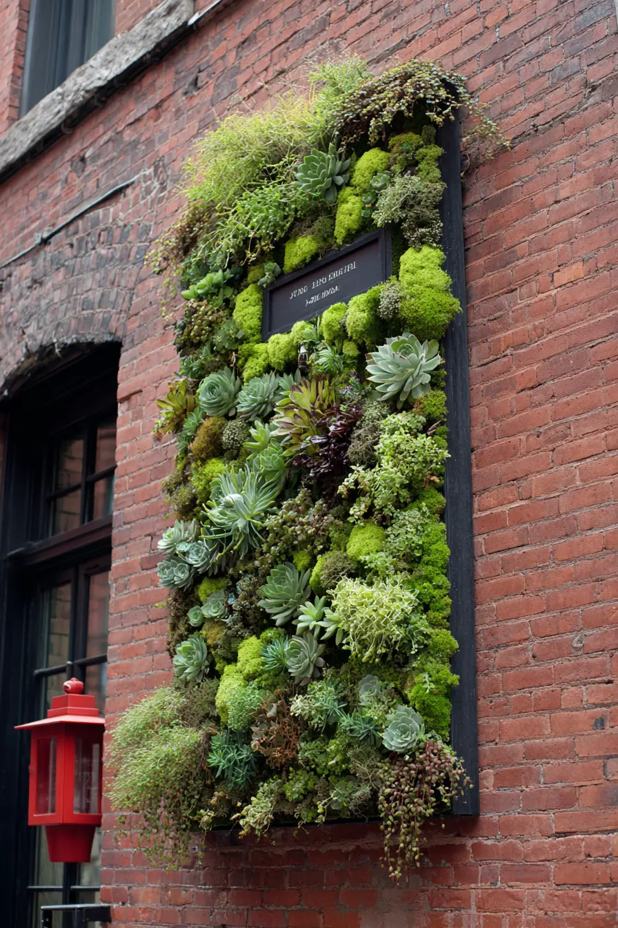 Living Succulent Wall Garden