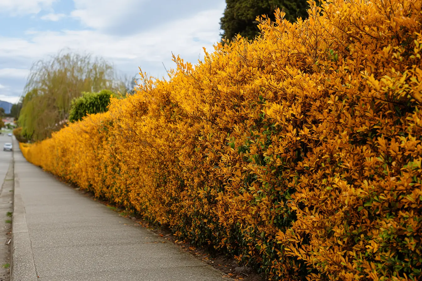 Golden Privet Hedge