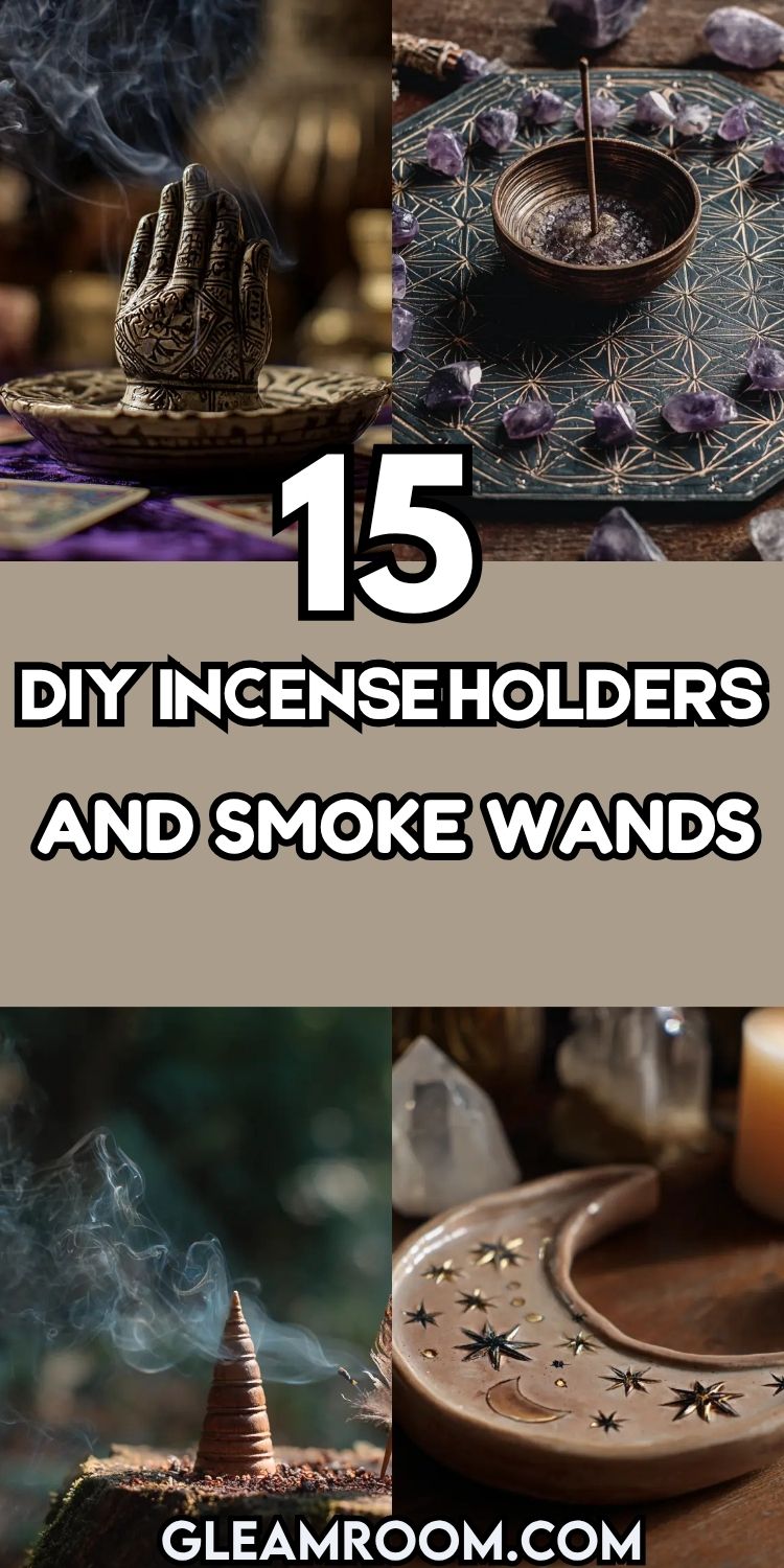 15 DIY Incense Holders and Smoke Wands with Witchy Vibes