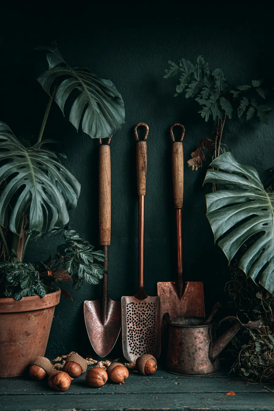 Vintage Garden Tool Display