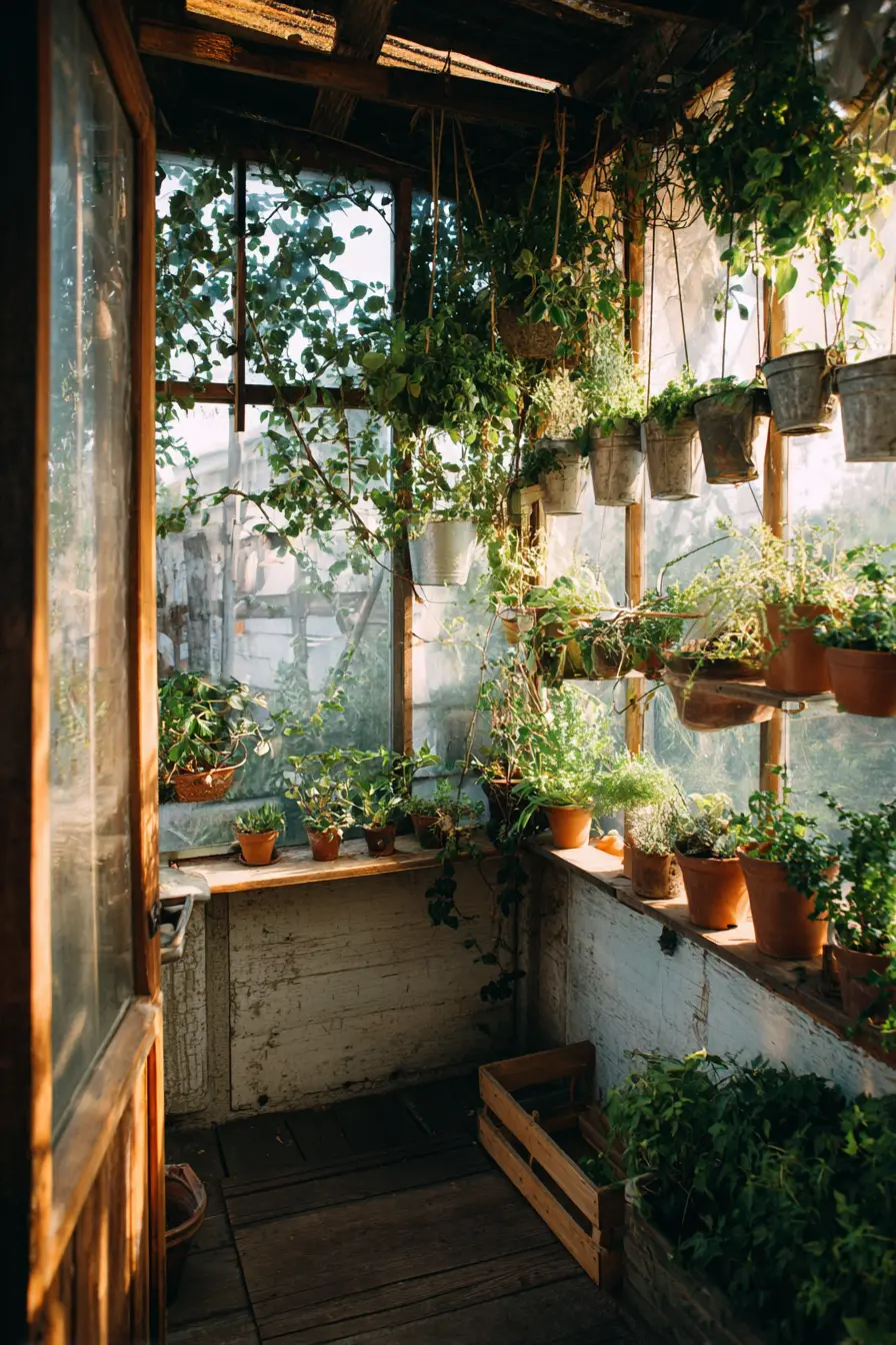 Cozy Greenhouse Corner