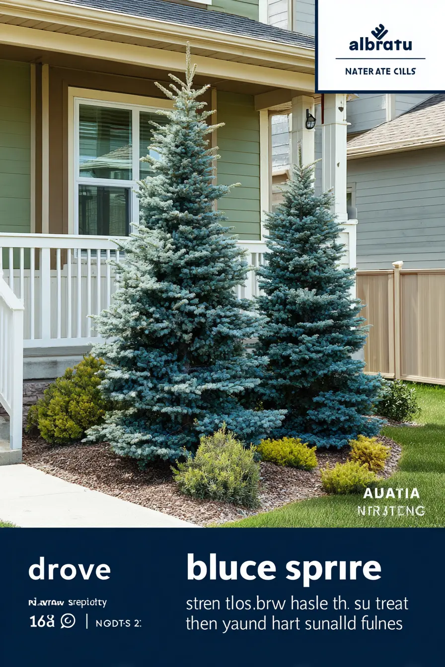 Blue Spruce Shrubs for Bold Sun Presence