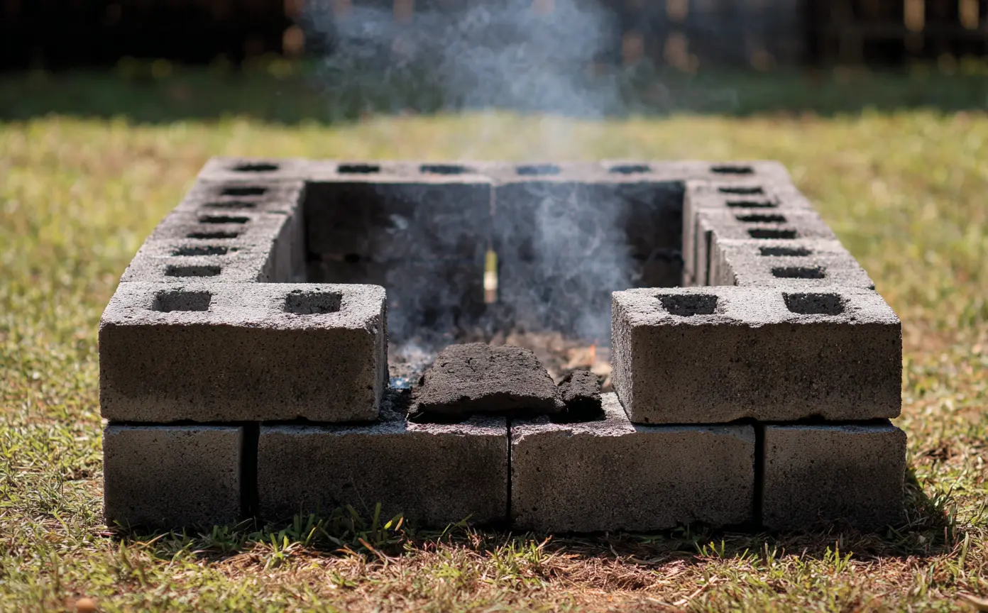 DIY Cinder Block Fire Pit