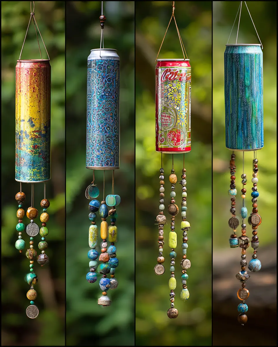 Upcycled Can Fairy Wind Chimes