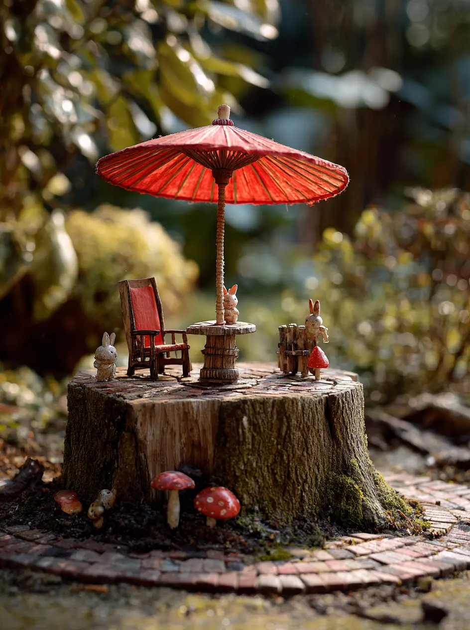 Fairy Garden on a Tree Stump