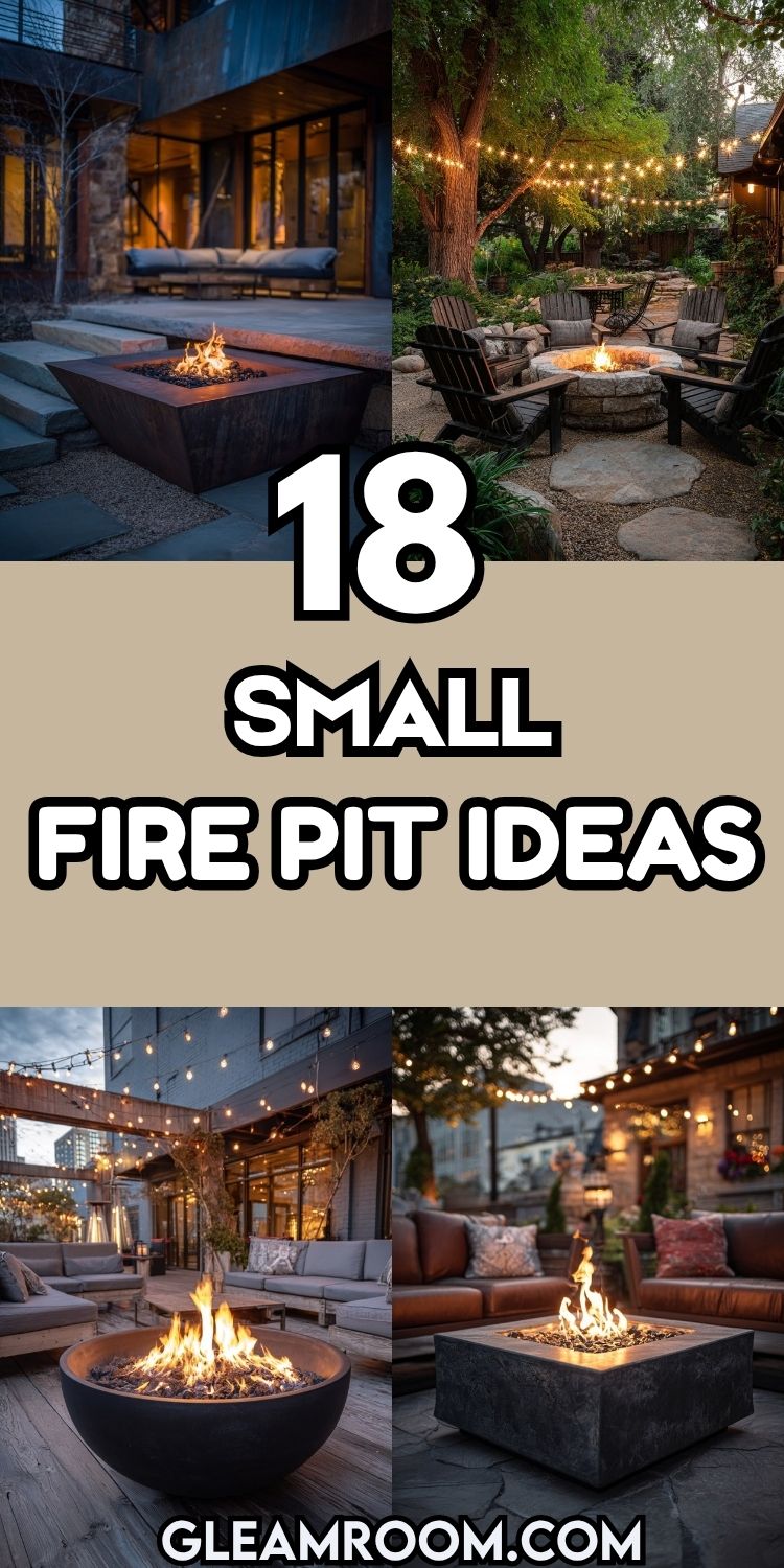 18 Small Fire Pit Ideas to Transform Your Backyard into a Cozy Retreat